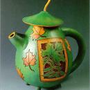 葫芦制成的茶壶