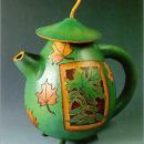 葫芦制成的茶壶