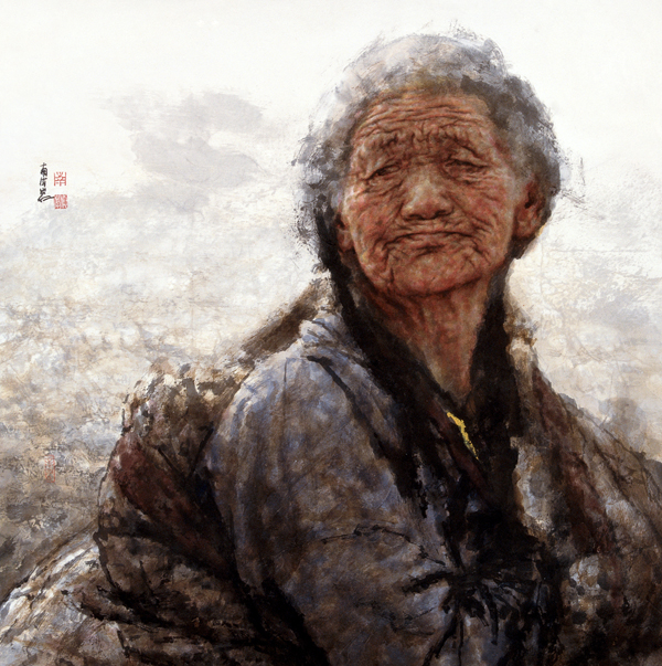 沧桑  2001年 材料：水墨 纸本 尺寸：68cm×68cm.jpg