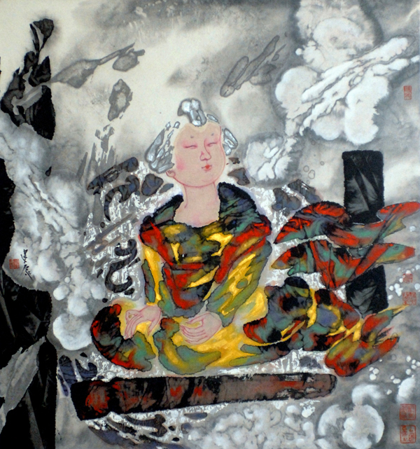 唐风系列10(97cm×97cm)宣纸-墨-国画色.jpg