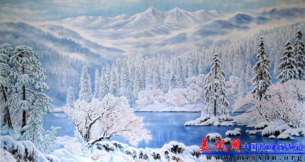 长白山春雪（180x98cm）周逸鹤.jpg
