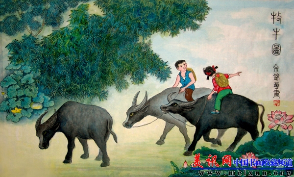 牧牛图 国画.jpg