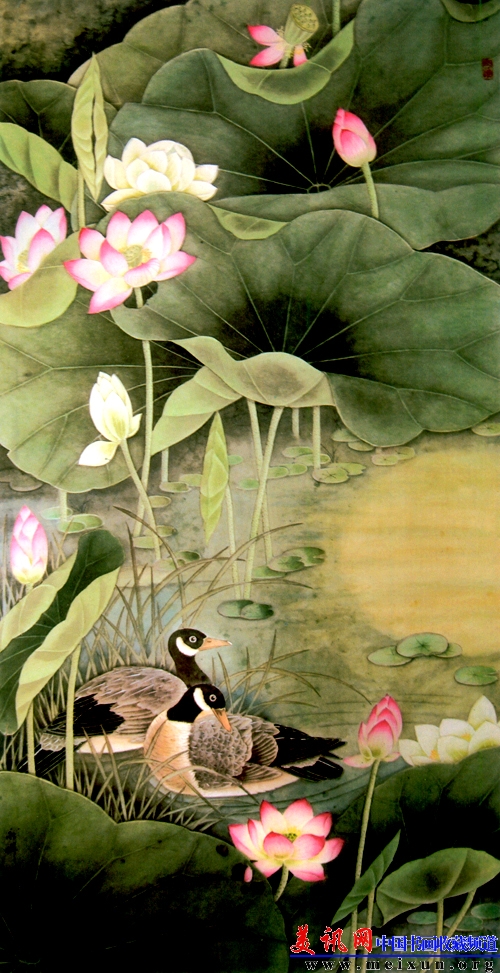 荷塘倩影（136×65cm）2005.jpg