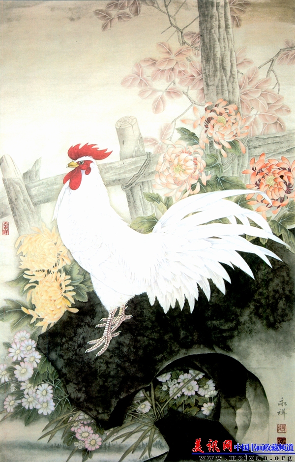 田园晨鸣（130×65cm）2005.jpg