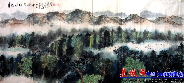 23《家在丛林茂密中》152cm×70cm 1995年.jpg