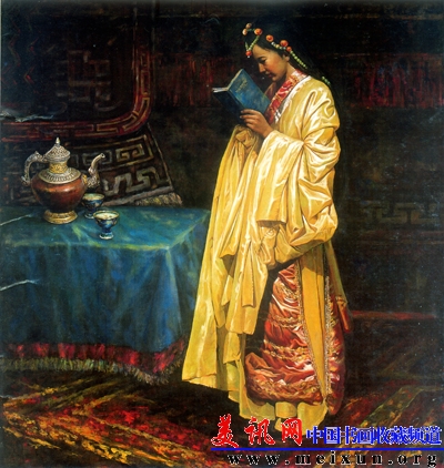 《康定情歌之一.金色少女》160X150  2006年.jpg