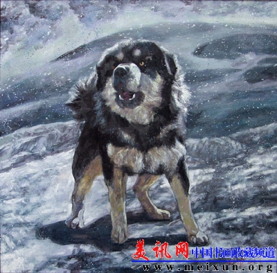 《风雪藏獒NO.03》110x110  2008年.jpg