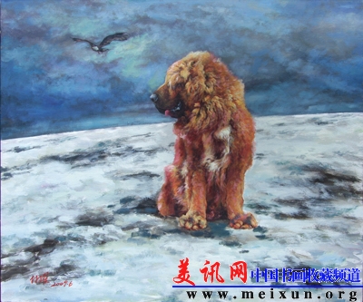 《风雪藏獒NO.09》100x120  2008年.jpg