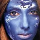 惊艳的人脸彩绘