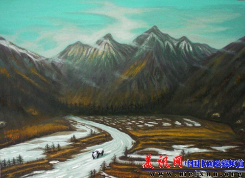 高原冬雪86×68cm.jpg