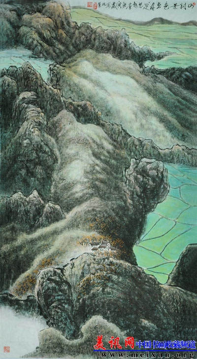 山村景色秀178x97cm 2010年.JPG
