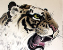 许振悦国画作品(虎)