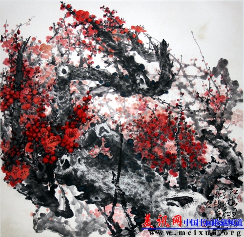 红梅颂 88X88CM.jpg