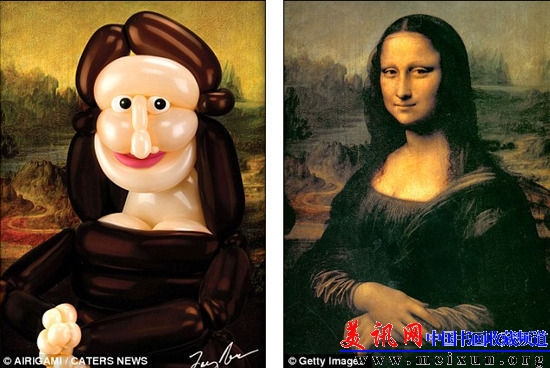 气球也可作画 气球也可作画