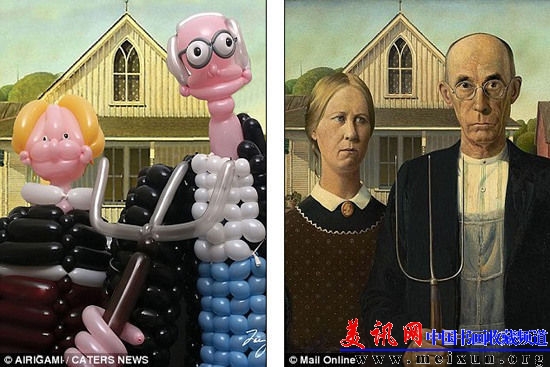 气球也可作画 气球也可作画