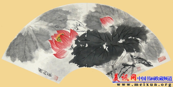 龚国利扇面3  2011  纸本国画.JPG