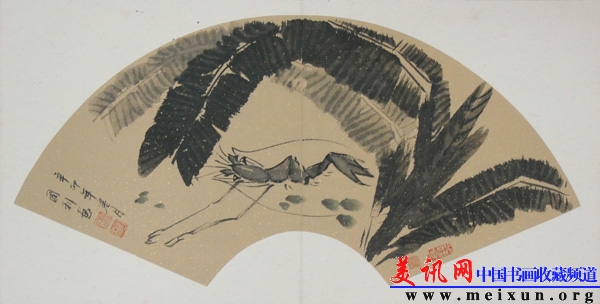 龚国利扇面6  2011  纸本国画  64X32cm.JPG