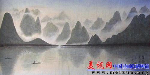 国画《桂林山水甲天下》（139x70cm）.jpg