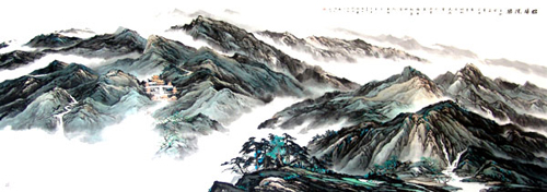 佘锦华山水作品（共28幅）