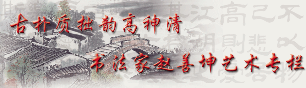 书法家赵善坤艺术专栏 