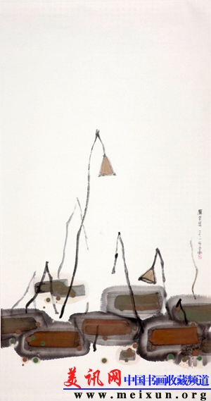 荷 纸本彩墨 97cm×178cm 2009.jpg