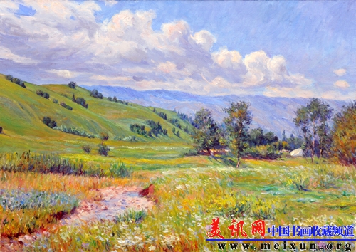 那拉提草原的夏日(Oil on canvas)65×92CM 2011年.jpg