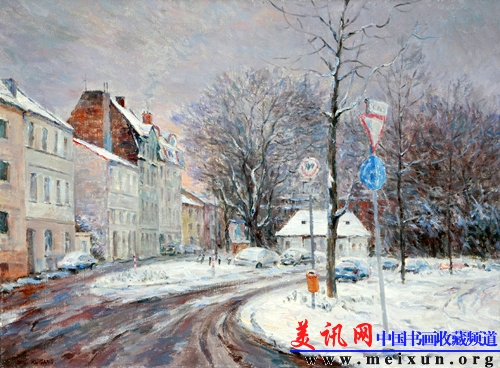 波恩的冬天Winter of Bonn  (Oil on canvas)54×73CM 2009年.jpg