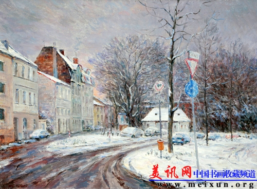 波恩的冬天Winter of Bonn (Oil on canvas)54×73CM 2009年.jpg