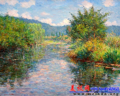沱川风景(Oil on canvas) 65×81cm 2009年.jpg