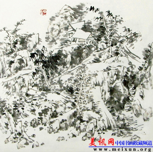 山居图 49&times;49cm 2009年.jpg