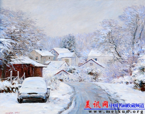雪霁  (Oil on canvas) 65×81cm 2011年.jpg