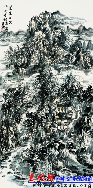 颜景龙《华夏百代》135cm×67cm.jpg