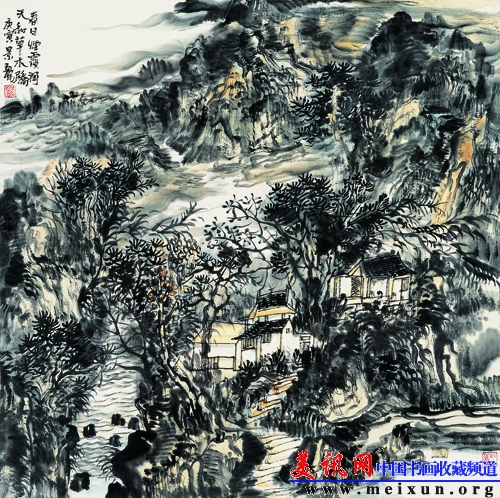 颜景龙《春日烟霞润》67cm×67cm.jpg