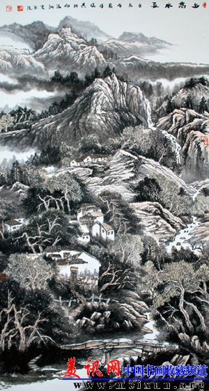 山高水长(190x90)宣纸2012年画.jpg