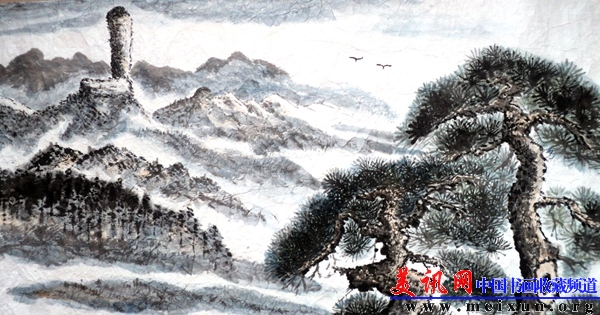 顶天立地 2012年 宣纸  4尺整幅.jpg