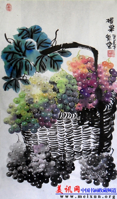 葡萄2013年（46X90厘米.jpg