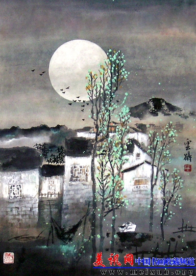江南月夜：作品尺寸：  2.00平尺 作于2011年.JPG