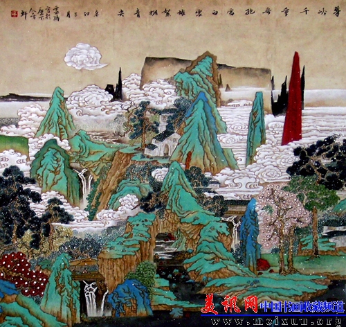 青山绿水 作品尺寸：  6.00平尺 作于2010年.JPG