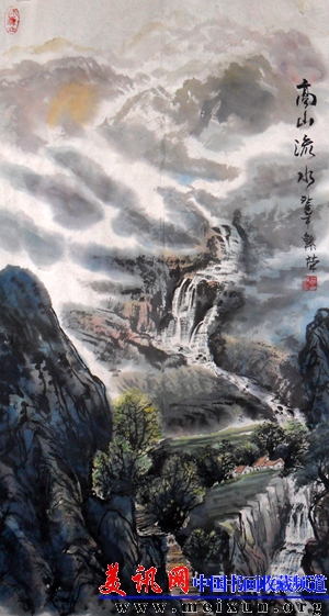 高山流水（2013年46X90厘米.jpg
