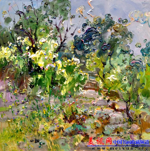 七里香   布面油画   2013年 100×100cm.JPG