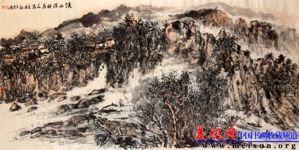 溪山深处居人家 作于 2010年 136&times;68.jpg