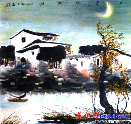 月是故乡明2013年画3尺斗方宣.jpg