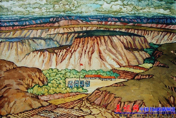 2、希望之光110x90 cm-纸本水粉画1991黄寇新作、录入《1978-1988中国美术选集》.jpg