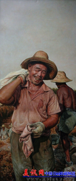 农民工系列·骄阳 2011年 60×140cm注：被湖北美术馆收藏.jpg