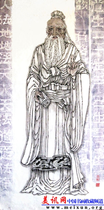 圣贤像-老子95x48cm2012.12.JPG