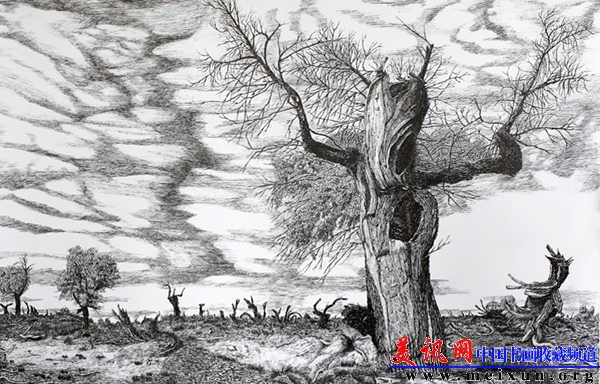 《生命之歌》 韩雪明 钢笔画.jpg