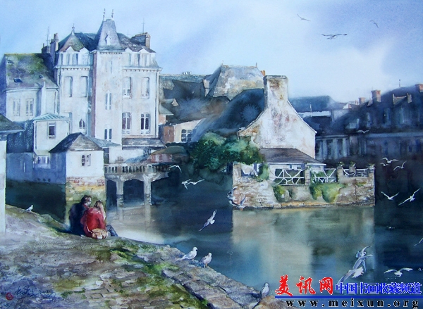 61 法国古镇55×75.jpg