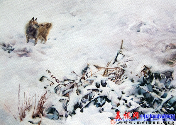 18 昨夜一场雪25×35.5 副本.jpg