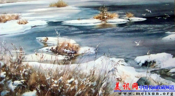 16 春水东流之一52×102.JPG