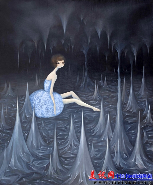 梁珊 《日记-“迷”之二》73x60cm 2012年 布面油画.jpg